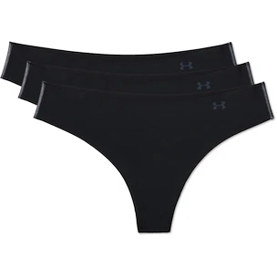Culotte pour femme Under Armour  PS Thong 3Pack Black
