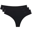 Culotte pour femme Under Armour  PS Thong 3Pack Black  XS