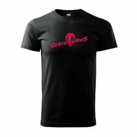 Czech Virus T-shirt basique pour homme, noir