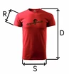 Czech Virus T-shirt basique pour homme, rouge