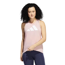 Débardeur pour femme adidas 3-Bar Logo Tank Wonder Mauve