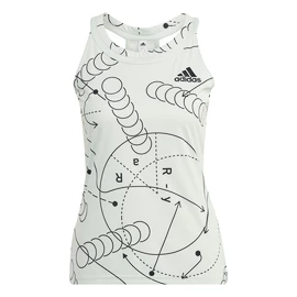 Débardeur pour femme adidas Club Graphic Tank Linen Green