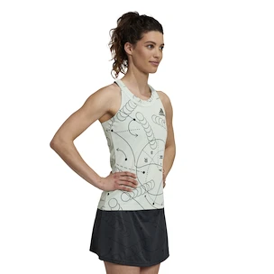 Débardeur pour femme adidas  Club Graphic Tank Linen Green S
