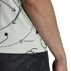 Débardeur pour femme adidas  Club Graphic Tank Linen Green S
