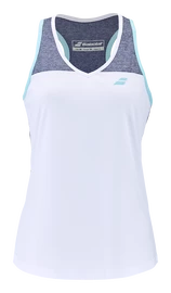 Débardeur pour femme Babolat Play Tank Top Women White/Blue