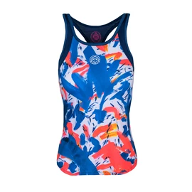 Débardeur pour femme BIDI BADU Aluna Tech Tank Dark Blue/Neon Red