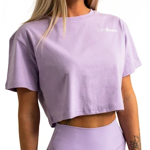 Débardeur pour femme GymBeam  Limitless Cropped T-shirt Lavender S