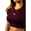 Débardeur pour femme Nebbia STRONG BEAUTY Open-back Cropped Top 430 dark red