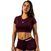 Débardeur pour femme Nebbia STRONG BEAUTY Open-back Cropped Top 430 dark red