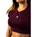 Débardeur pour femme Nebbia STRONG BEAUTY Open-back Cropped Top 430 dark red