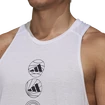 Débardeur pour homme adidas Run Logo Tank Blanc