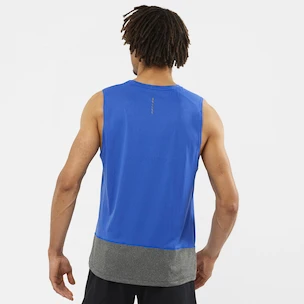 Débardeur pour homme Salomon Cross Run Tank Nautical Blue/Black