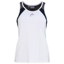 Débardeur pour jeune fille Head  Club 22 Tank Top Girls White/Dark Blue