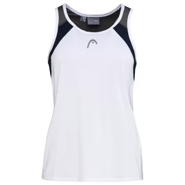 Débardeur pour jeune fille Head Club 22 Tank Top Girls White/Dark Blue