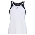 Débardeur pour jeune fille Head  Club 22 Tank Top Girls White/Dark Blue 164 cm