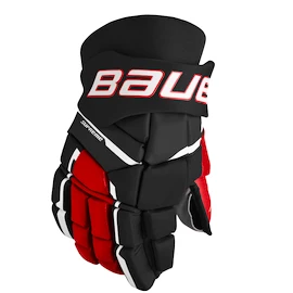 Gants de hockey Bauer Supreme M3 Black/Red Intermediate