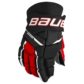 Gants de hockey Bauer Supreme M3 Black/Red Intermediate