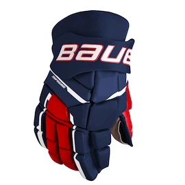Gants de hockey Bauer Supreme M3 Navy/Red/White Intermediate