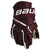 Gants de hockey Bauer Supreme M5PRO Maroon Senior