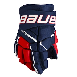 Gants de hockey Bauer Supreme M5PRO Navy/Red/White Junior