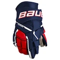 Gants de hockey Bauer Supreme M5PRO Navy/Red/White Senior