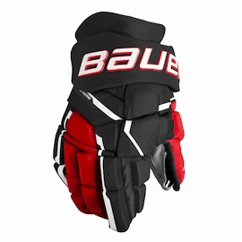 Gants de hockey Bauer Supreme Mach Black/Red Senior
