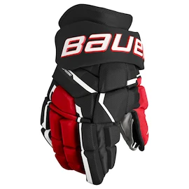 Gants de hockey Bauer Supreme Mach Black/Red Senior