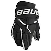 Gants de hockey Bauer Supreme MACH Black/White Intermediate