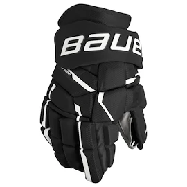 Gants de hockey Bauer Supreme MACH Black/White Intermediate