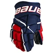 Gants de hockey Bauer Supreme MACH Navy/Red/White Junior 10 pouces