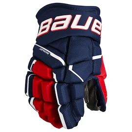 Gants de hockey Bauer Supreme MACH Navy/Red/White Junior