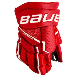 Gants de hockey Bauer Supreme Mach Red Youth
