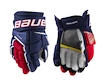 Gants de hockey Bauer Supreme Ultrasonic Navy/Red/White Junior