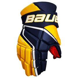 Gants de hockey Bauer Vapor 3X Navy/Gold Intermediate