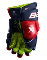 Gants de hockey Bauer Vapor 3X Navy/Red/White Junior
