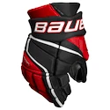 Gants de hockey Bauer Vapor 3X PRO Black/Red Junior 11 pouces