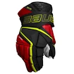 Gants de hockey Bauer Vapor Hyperlite Black/Red/Green Intermediate