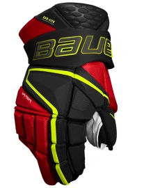 Gants de hockey Bauer Vapor Hyperlite Black/Red/Green Senior