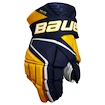 Gants de hockey Bauer Vapor Hyperlite Navy/Gold Intermediate