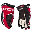 Gants de hockey CCM JetSpeed FT6 Black/Red/White  10 pouces