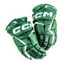 Gants de hockey CCM JetSpeed FT6 Dark Green/White Junior