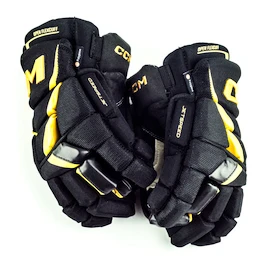 Gants de hockey CCM JetSpeed FT6 Pro Black/Sunflower Junior