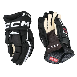 Gants de hockey CCM JetSpeed FT6 Pro Black/White Junior 11 pouces