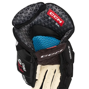 Gants de hockey CCM JetSpeed FT6 Pro Black/White Junior 11 pouces