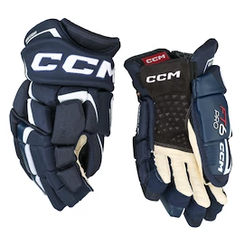 Gants de hockey CCM JetSpeed FT6 Pro Navy/White Junior
