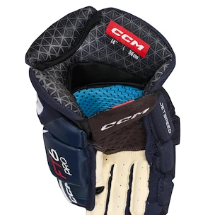 Gants de hockey CCM JetSpeed FT6 Pro Navy/White Senior 15 pouces