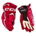 Gants de hockey CCM JetSpeed FT6 Pro Red/White Junior
