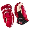 Gants de hockey CCM JetSpeed FT6 Pro Red/White Senior