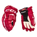 Gants de hockey CCM JetSpeed FT6 Red/White  10 pouces