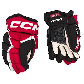 Gants de hockey CCM JetSpeed FT680 Black/Red/White Junior